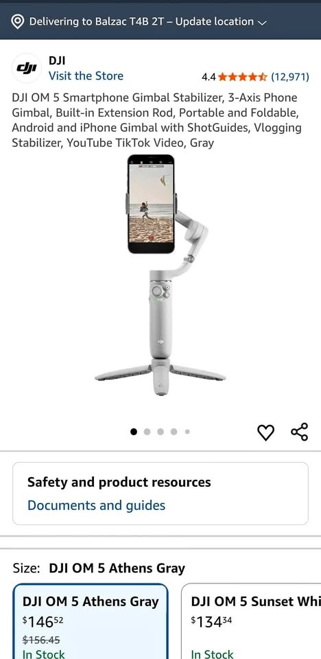 DJI OM 5 Smartphone Gimbal Stabilizer