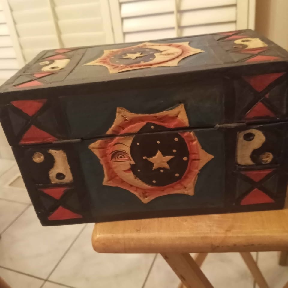 Vintage Painted Wooden Nesting Boxes - photo 2