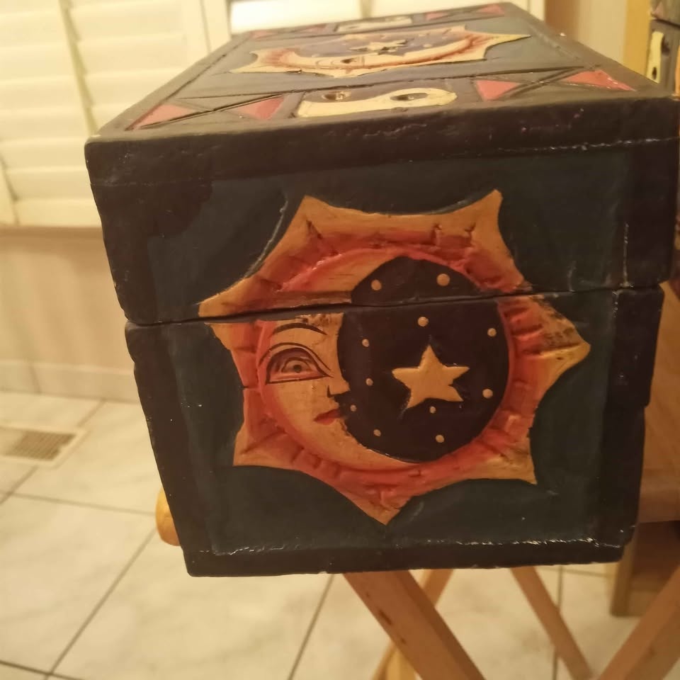 Vintage Painted Wooden Nesting Boxes - photo 3