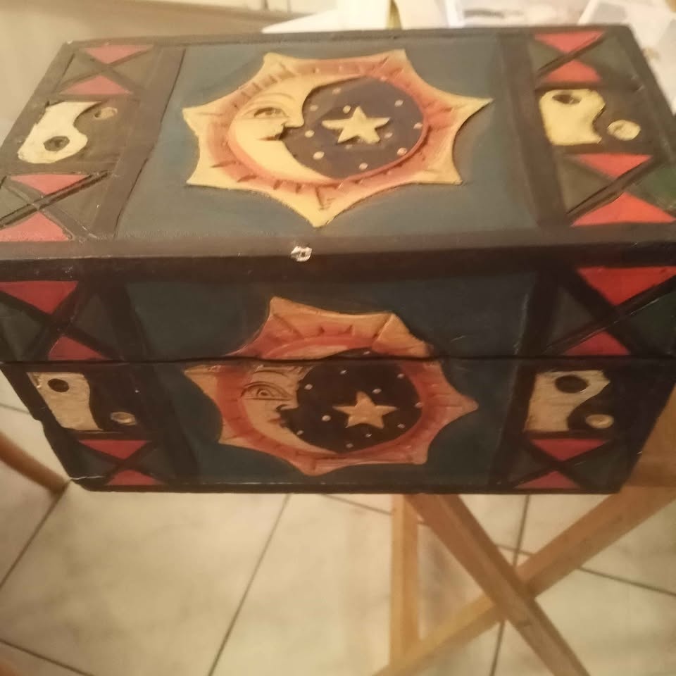 Vintage Painted Wooden Nesting Boxes - photo 5