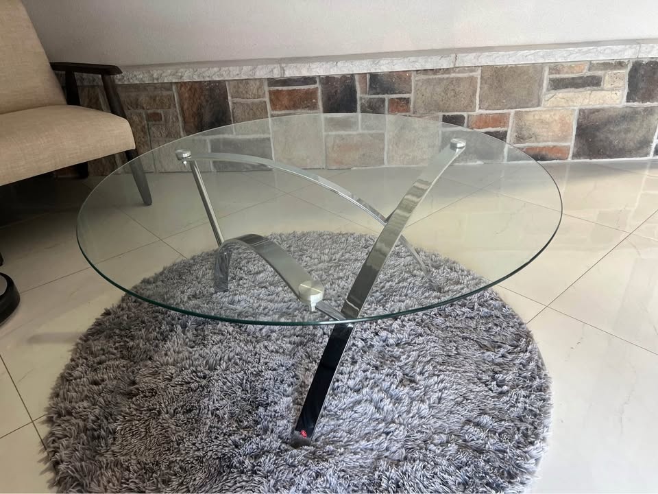 Round Glass Coffee Table - 39" - photo 3