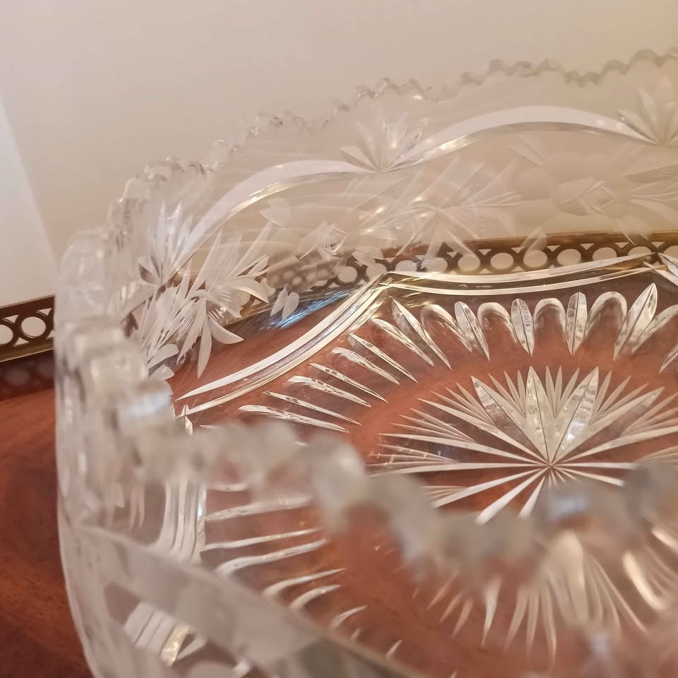 Vintage Large Crystal Bowl - photo 2