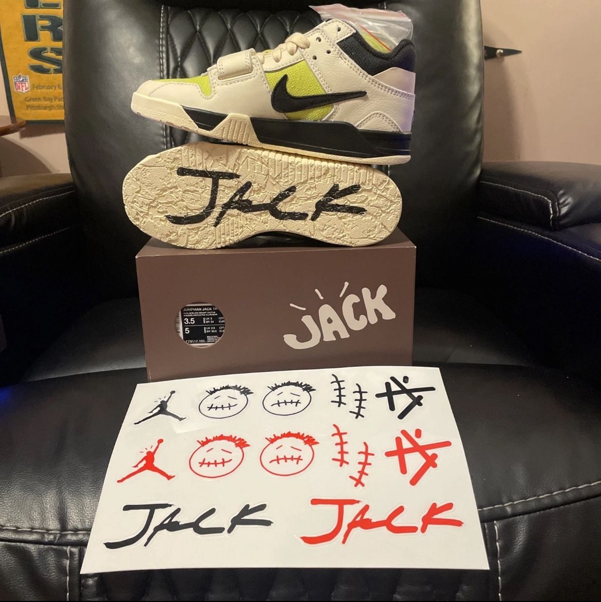 Nike Air Jordan Jumpman Jack TR Travis Scott Cactus Men's 3.5