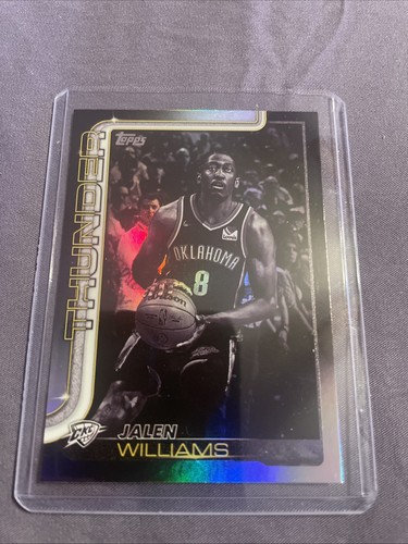 2025-26 Topps Basketball Jalen Williams Blackout Parallel SP