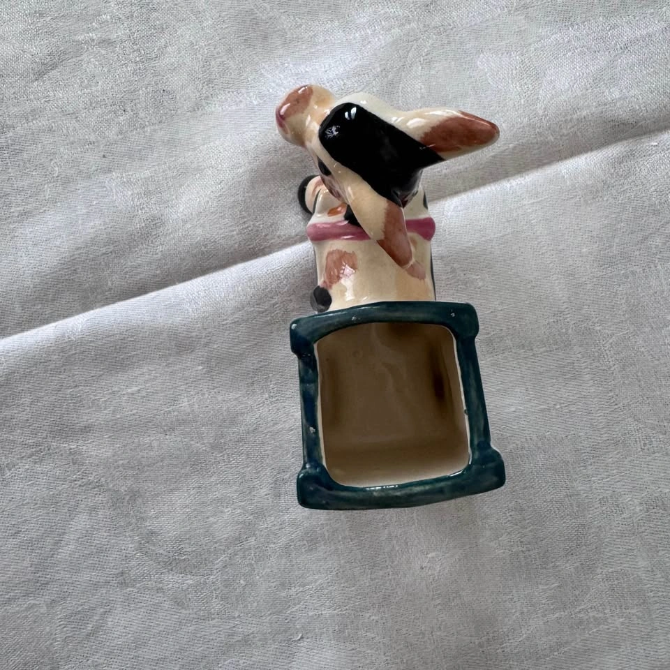 Vintage donkey and cart planter - photo 3