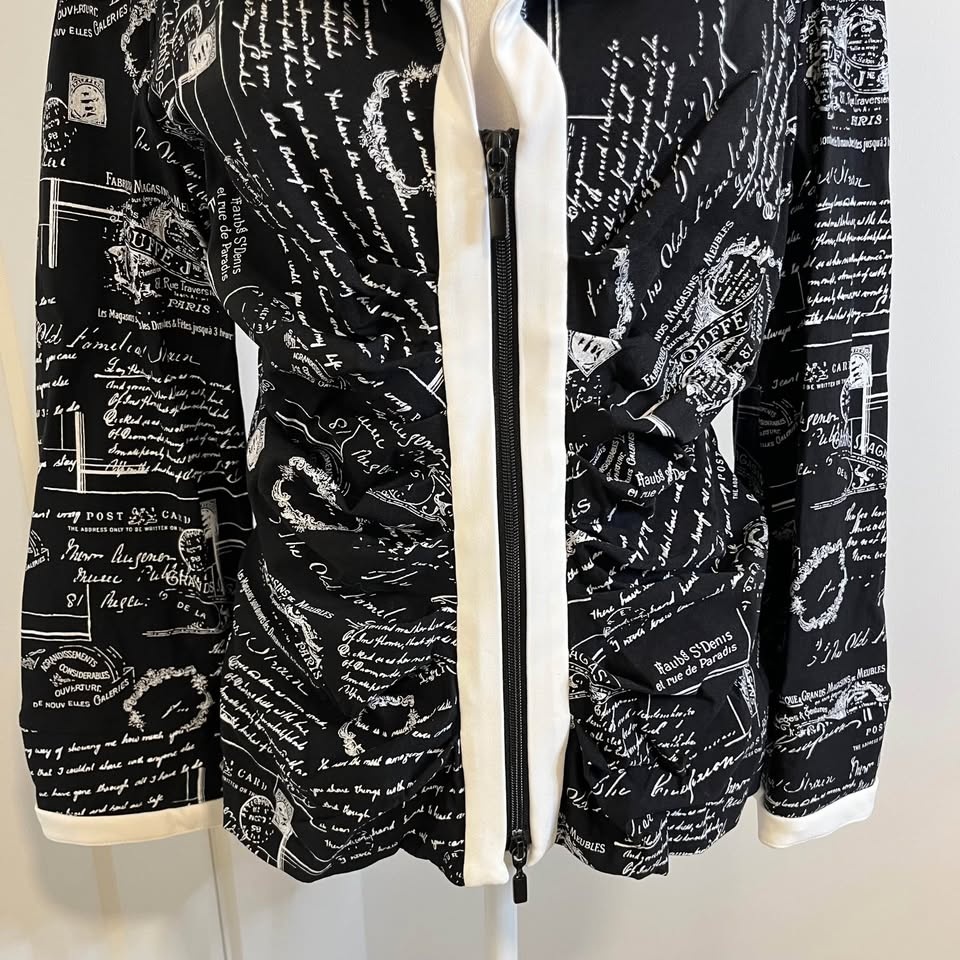 Joseph Ribkoff Black & White Blazer - Size 12 - photo 4