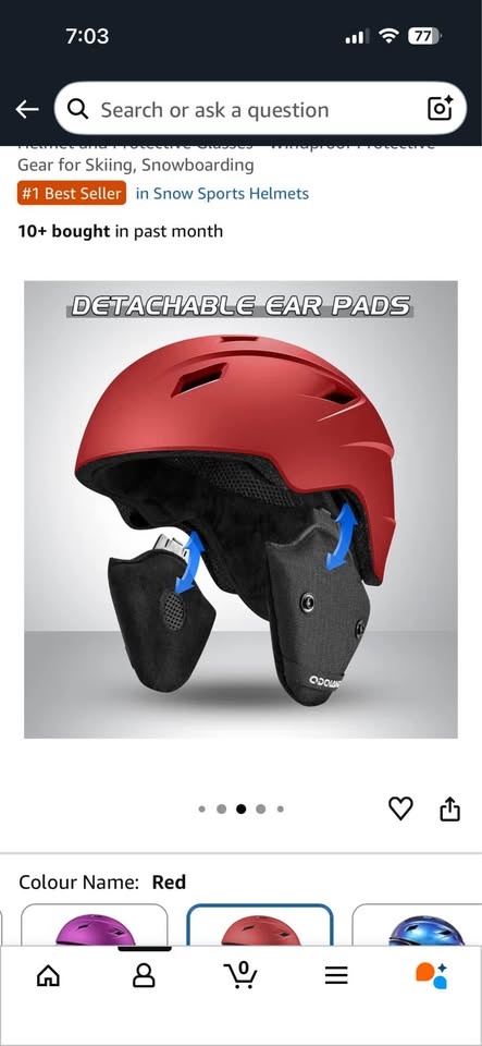 Odoland Snow Ski Helmet and Goggles Set - photo 4