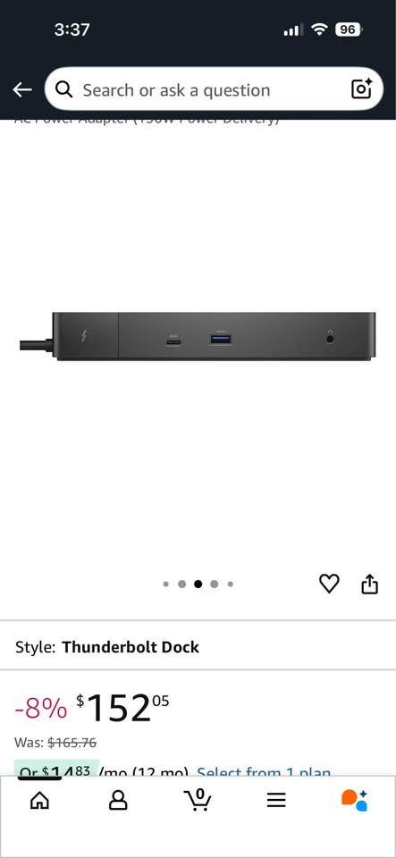 Dell WD19TB Thunderbolt Docking Station w/ 180W Adapter - photo 5