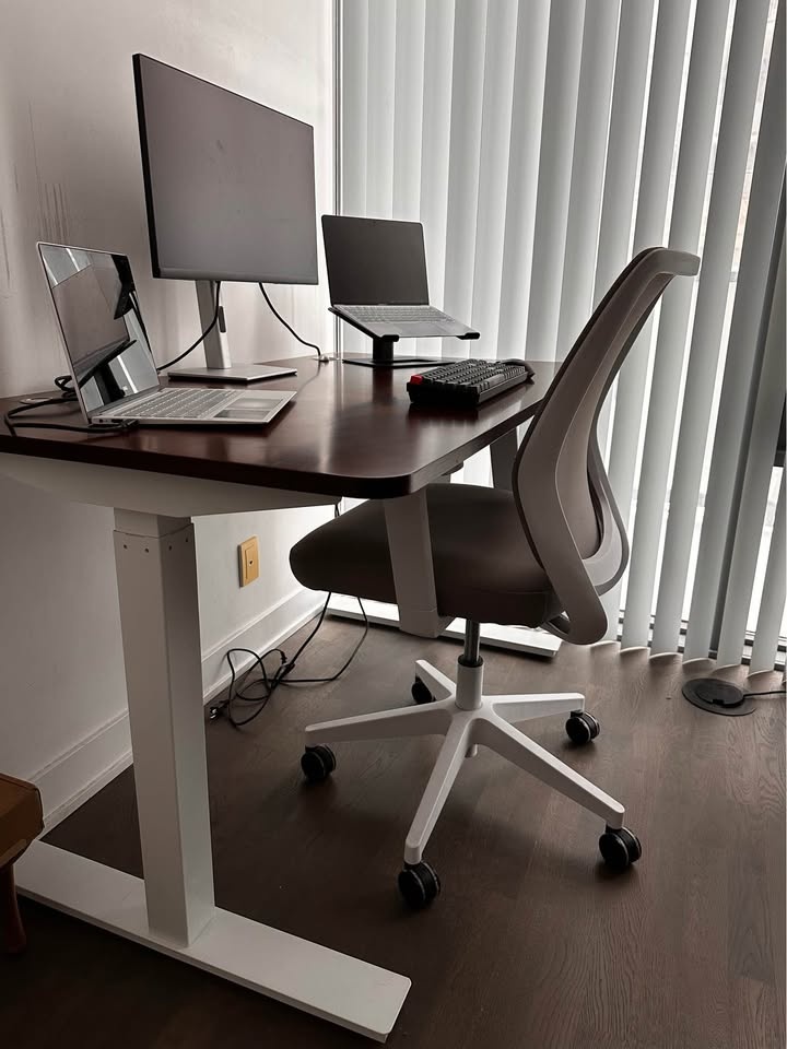 Autonomous SmartDesk 2 Electric Standing Desk (Walnut/White) - photo 2