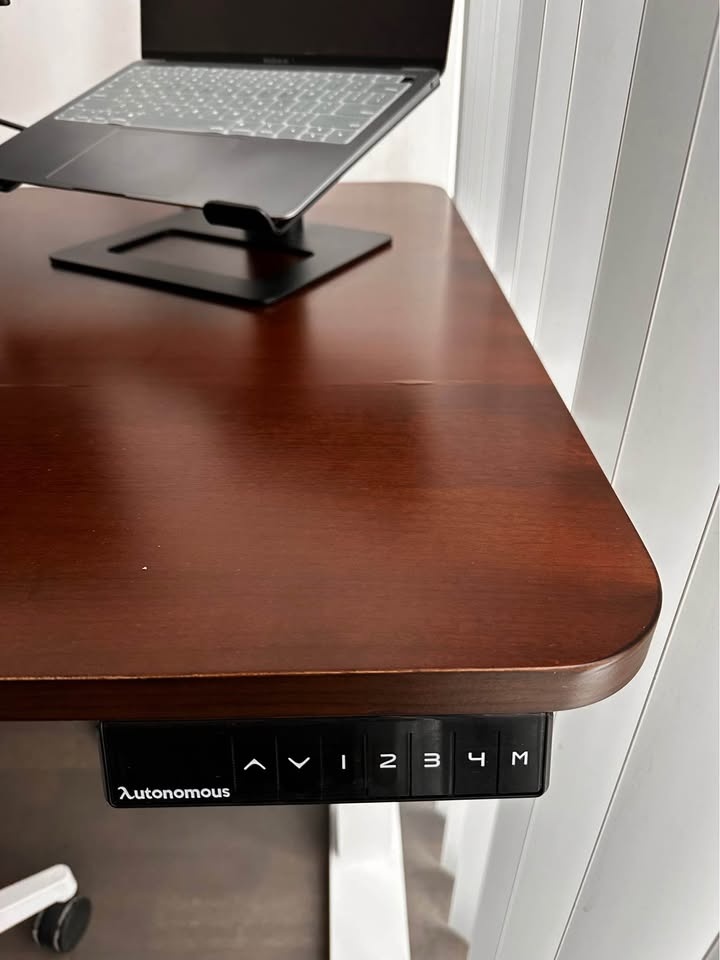 Autonomous SmartDesk 2 Electric Standing Desk (Walnut/White) - photo 4