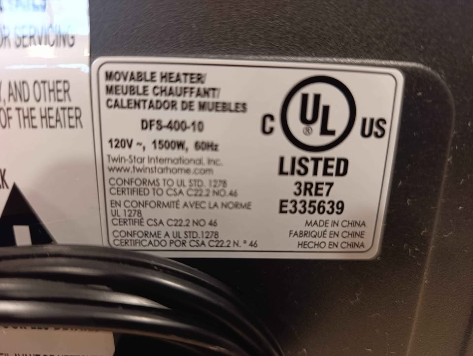 Movable Heater - 1500W - photo 3