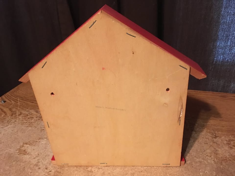 Western Germany Wood Wall Shelf Shadow Box House Shaped - photo 2