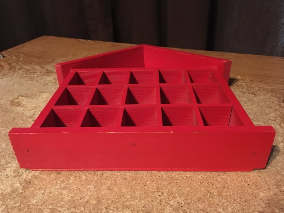 Western Germany Wood Wall Shelf Shadow Box House Shaped - photo 4