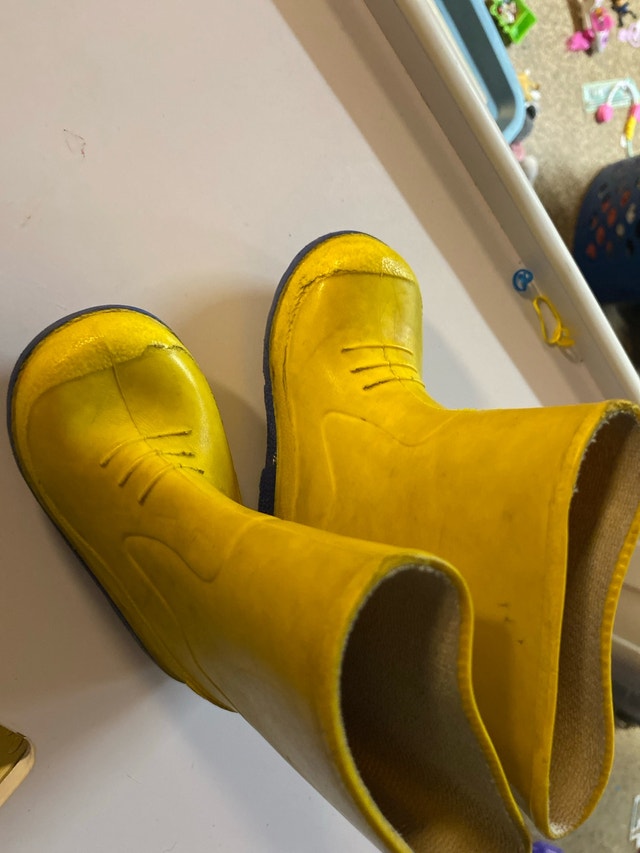 Boots rubber yellow size 6 - photo 2