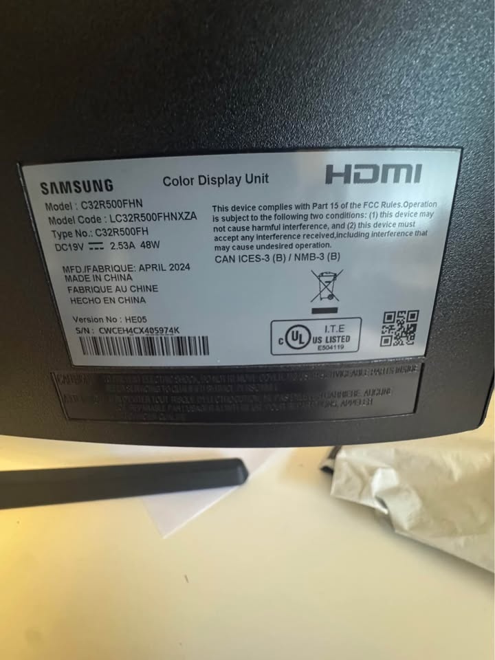 Samsung 32” Curved Monitor C32R500FHNXZA - photo 5