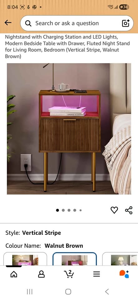 New End Table with Charging Station