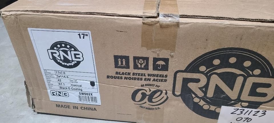 New RNB Black E-Coating Steel Wheel - 17" - $80 (Surrey) - photo 2