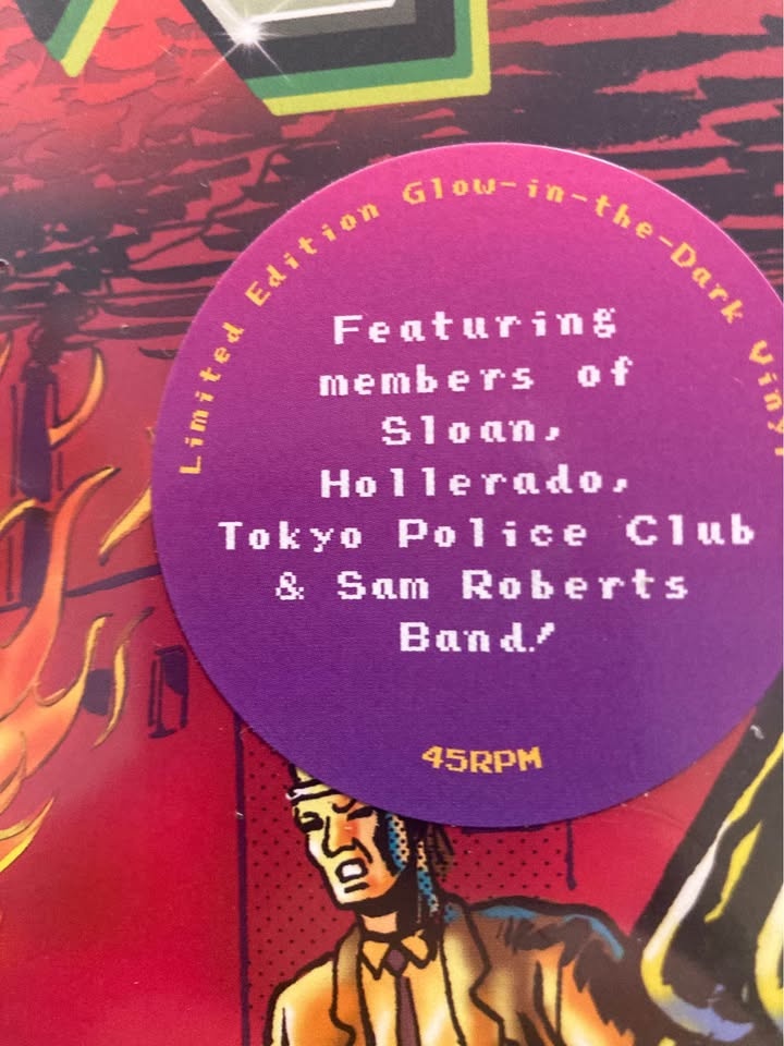 Anyway Gang Vinyl LP Record GLOW IN THE DARK - photo 2