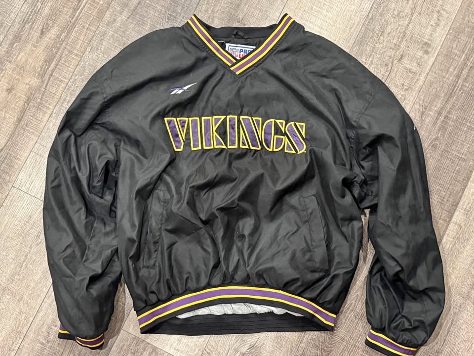 Vintage NFL Reebok Minnesota Vikings Pullover Jacket XL
