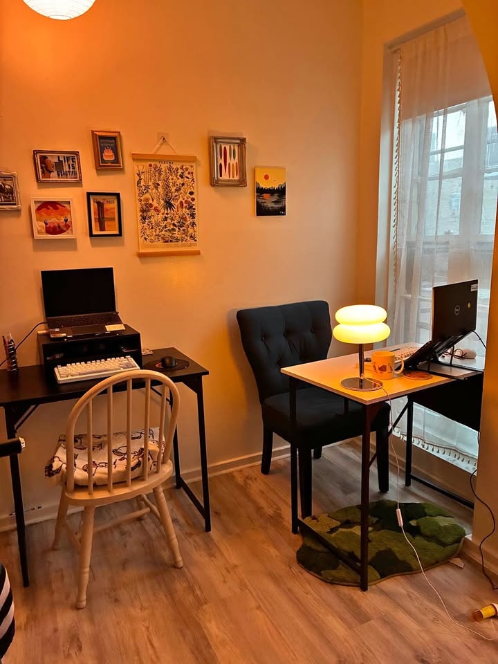 Two Desks - Black and White