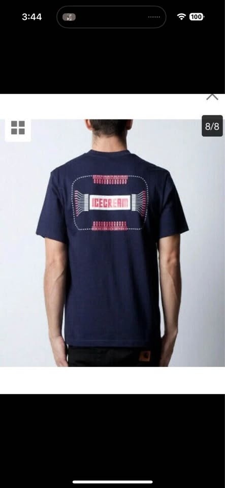 NWOT Men's ICE CREAM Pocket T-Shirt XXL BBC Navy - photo 4