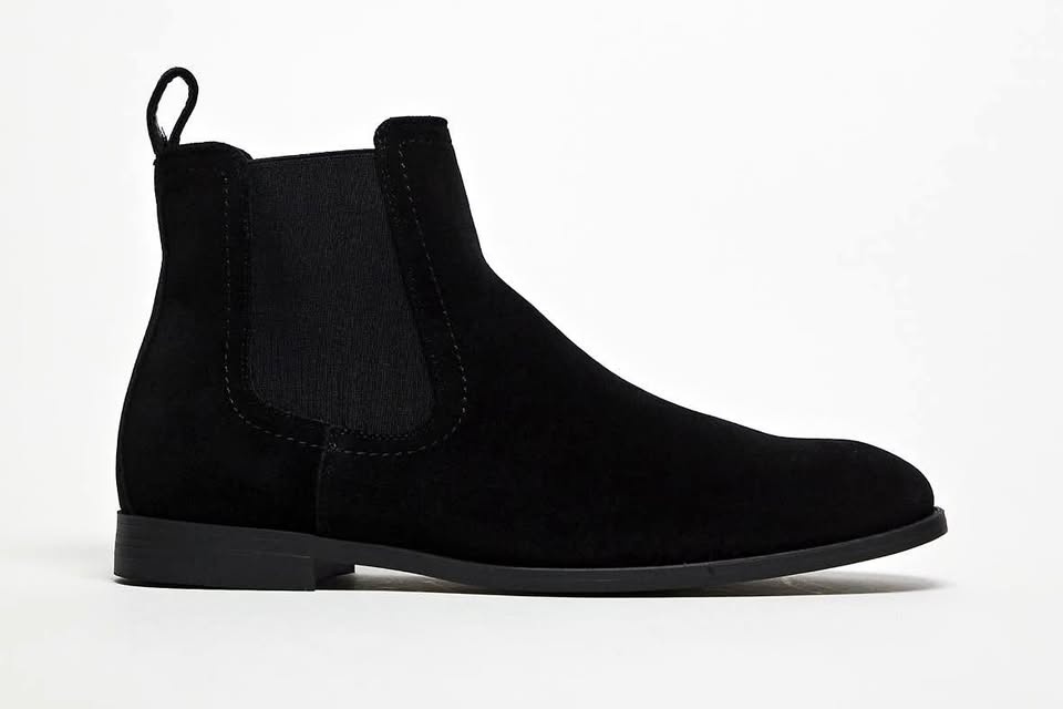 Topman/ASOS Men’s Black Faux Suede Chelsea Boots US 11 UK 10 EUR