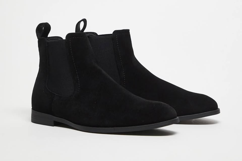 Topman/ASOS Men’s Black Faux Suede Chelsea Boots US 11 UK 10 EUR - photo 2