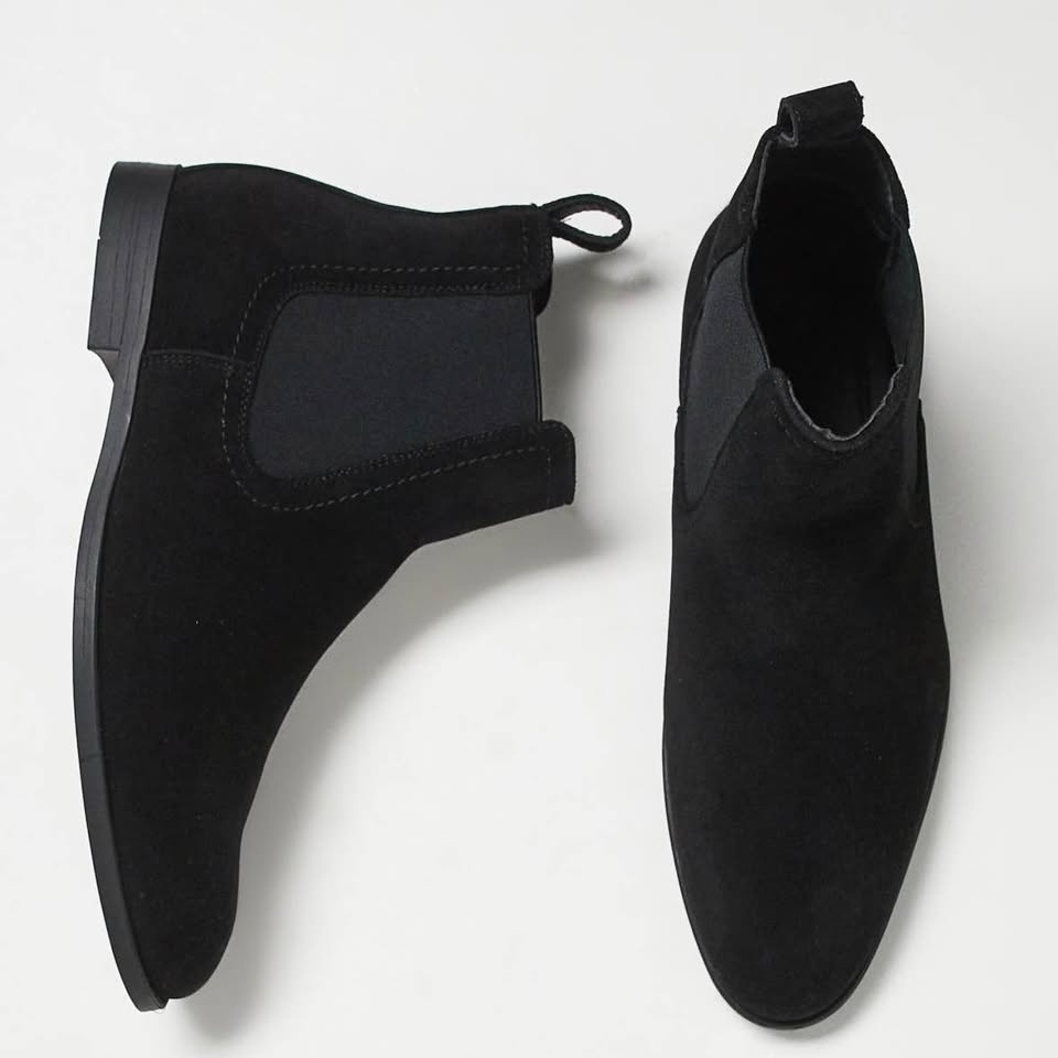 Topman/ASOS Men’s Black Faux Suede Chelsea Boots US 11 UK 10 EUR - photo 3
