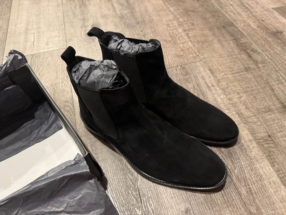Topman/ASOS Men’s Black Faux Suede Chelsea Boots US 11 UK 10 EUR - photo 4