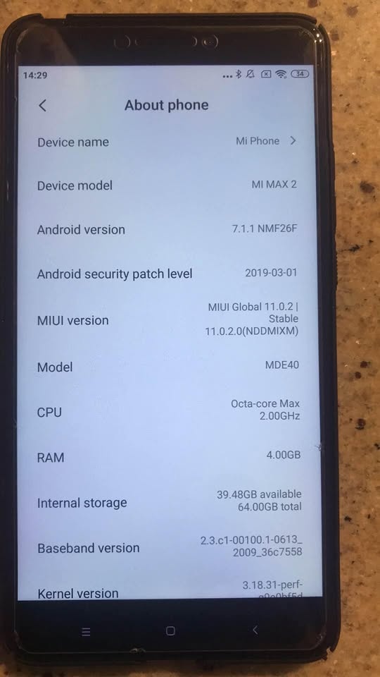 MI MAX 2 - 64GB Android system - photo 2