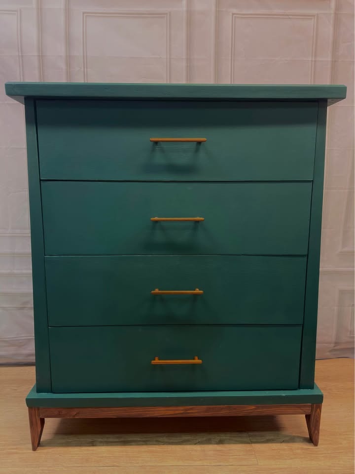Solid Wood 4-Drawer Tallboy Dresser - photo 2