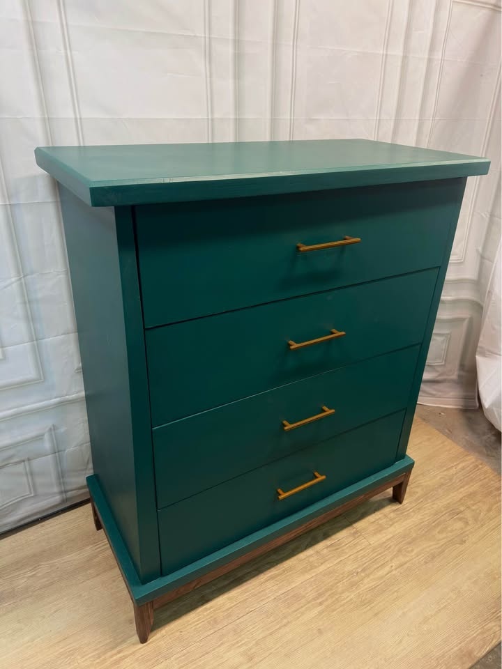 Solid Wood 4-Drawer Tallboy Dresser - photo 3