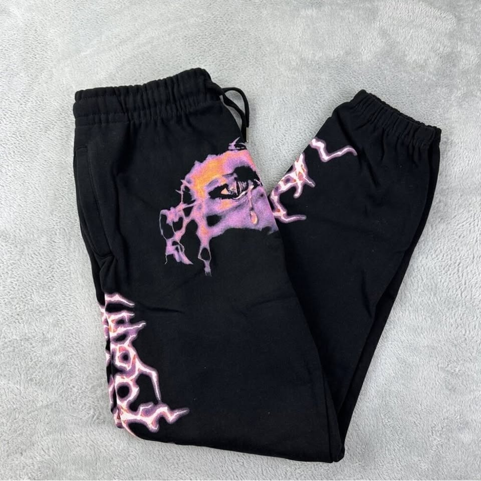 Vlone x Never Broke Again Sweatpants Black Men's S - photo 4