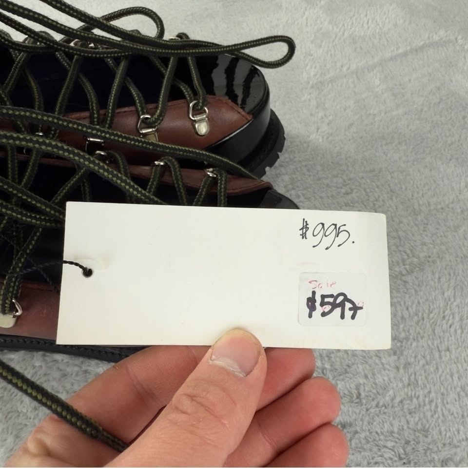 Sacai NWT Leather Platform Boots - Made in Japan - photo 5