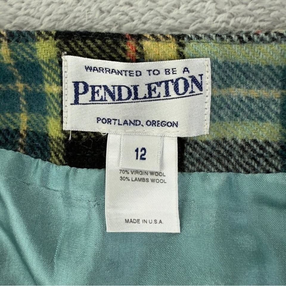Vintage Pendleton Wool Skirt - Women's Sz 12 - photo 2