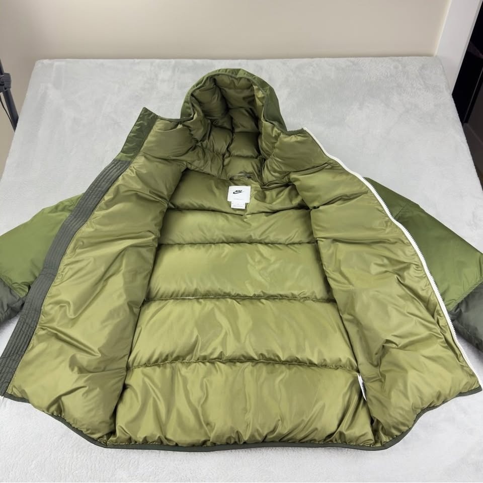 Nike Storm-fit Men's Medium Grey Duck Down Puffer Jacket - photo 3