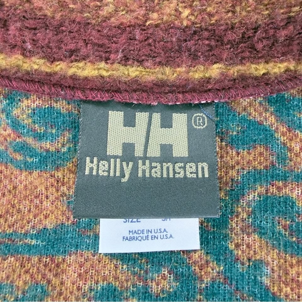 Vintage Helly Hansen Men's Size Small Aztec Fleece Jacket - photo 4