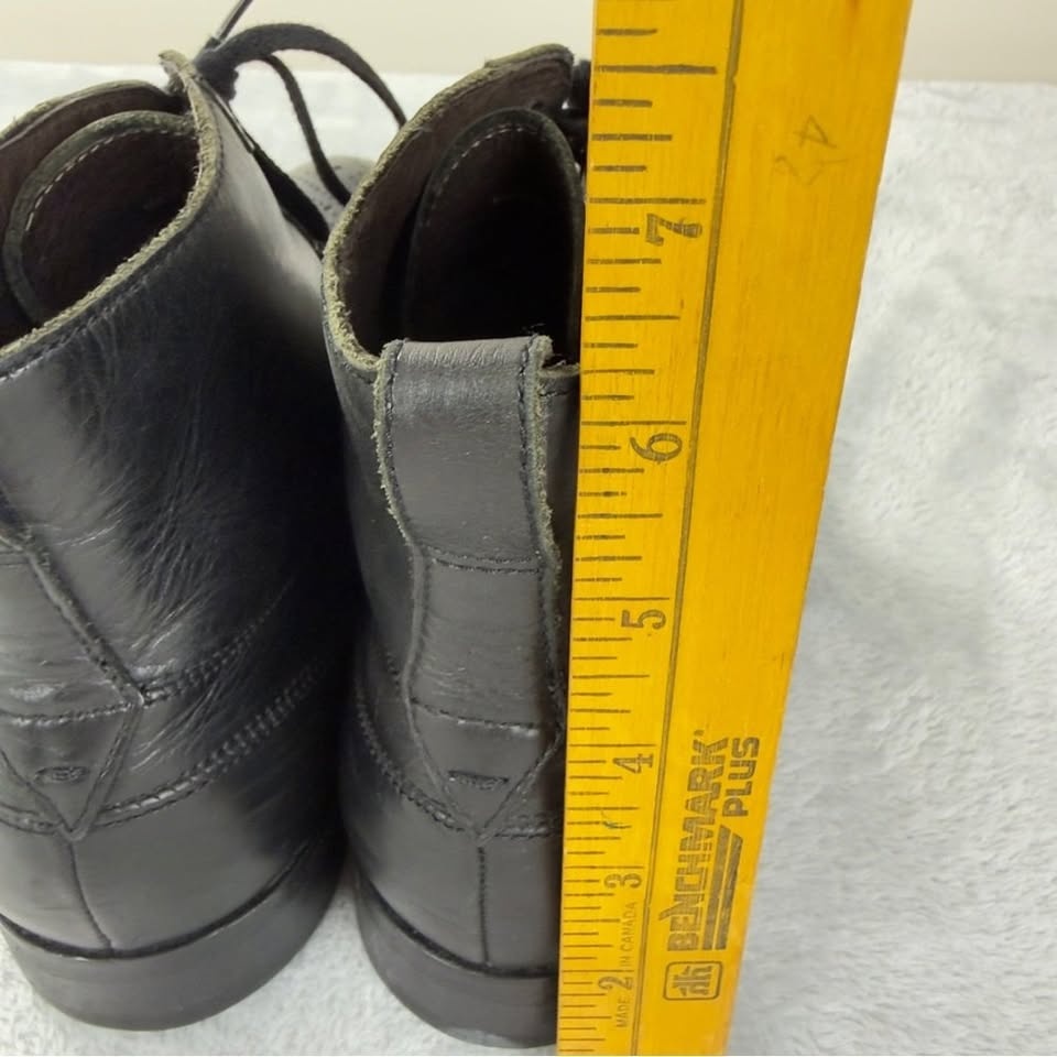 John Varvatos Men's Black Leather Wingtip Boots Sz 9.5 - photo 5