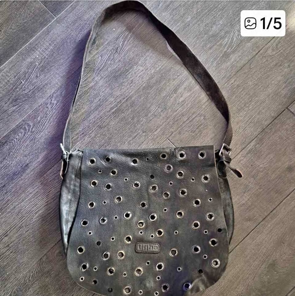 TIGHA- VINTAGE LEATHER SADDLE BAG