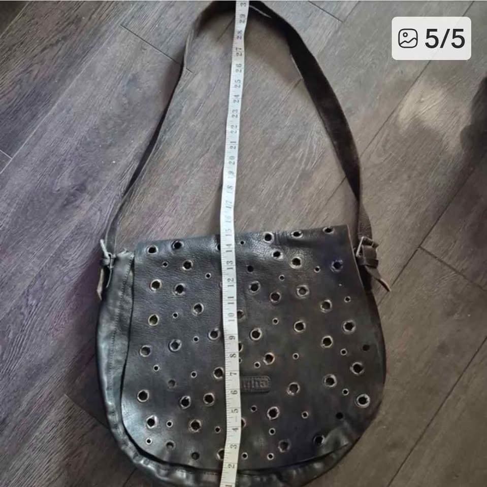 TIGHA- VINTAGE LEATHER SADDLE BAG - photo 5