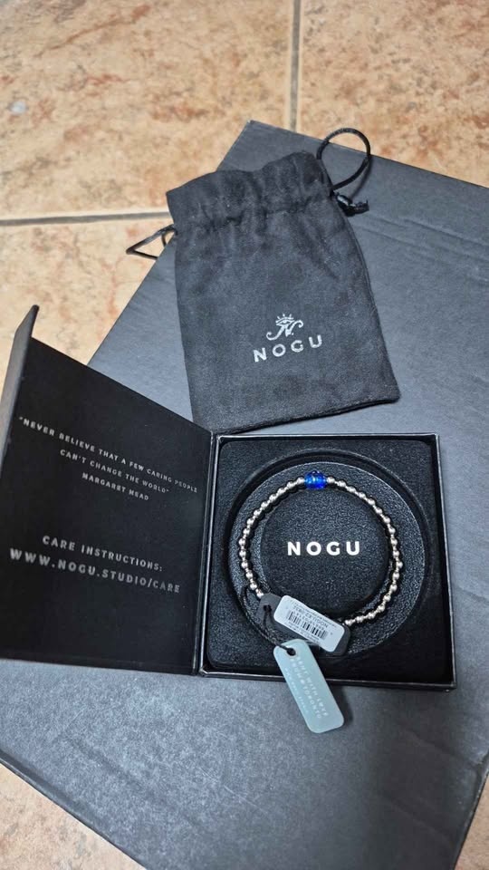 NOGU Stainless Steel Blue Emperor Gemstone Bracelet - photo 3