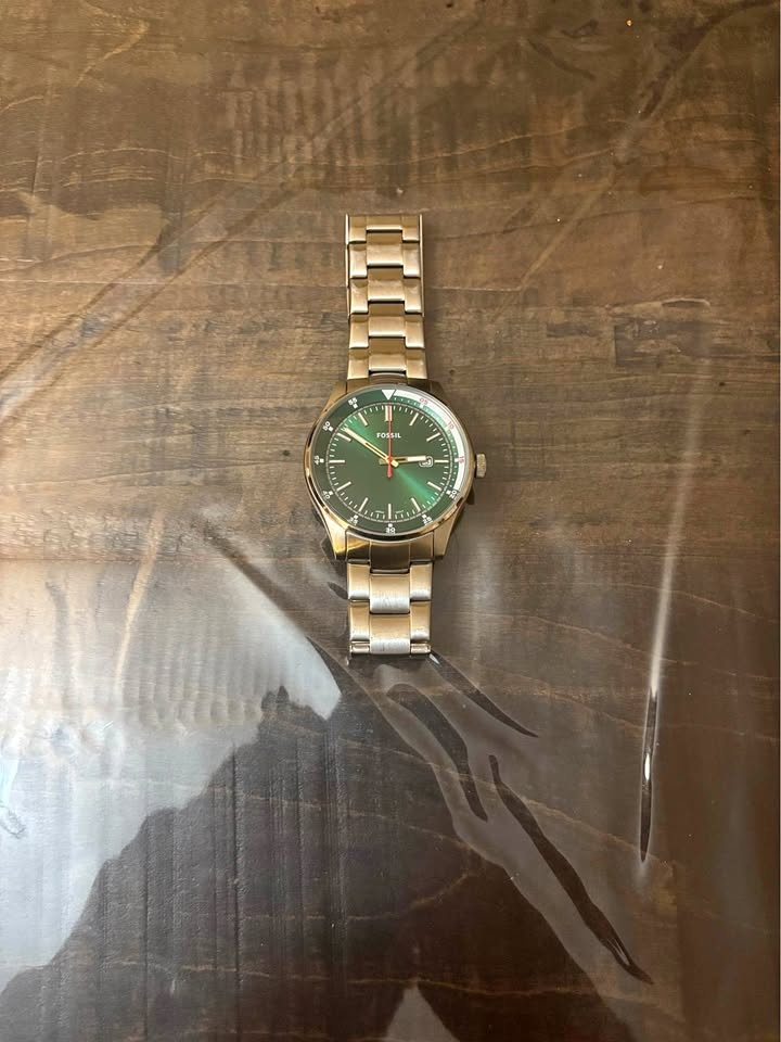 Fossil Belmar Green Dial Men's Watch - FS5533 (Needs Battery)