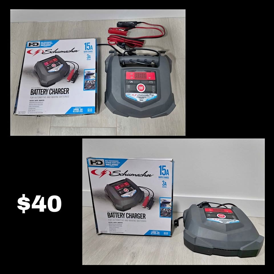 Schumacher 15A Fully Automatic Battery Charger