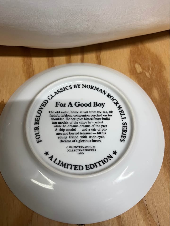 Norman Rockwell "For A Good Boy" Plate - photo 3