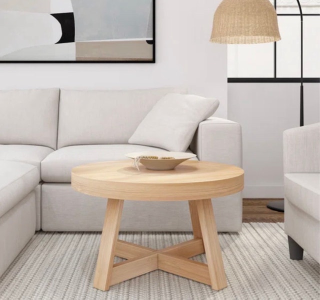 Brand New Wade Logan Byard Solid Wood Coffee Table (Blonde)