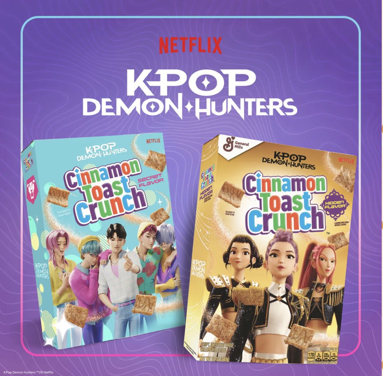 Cinnamon Toast Crunch x KPop Demon Hunters Cereal Presale