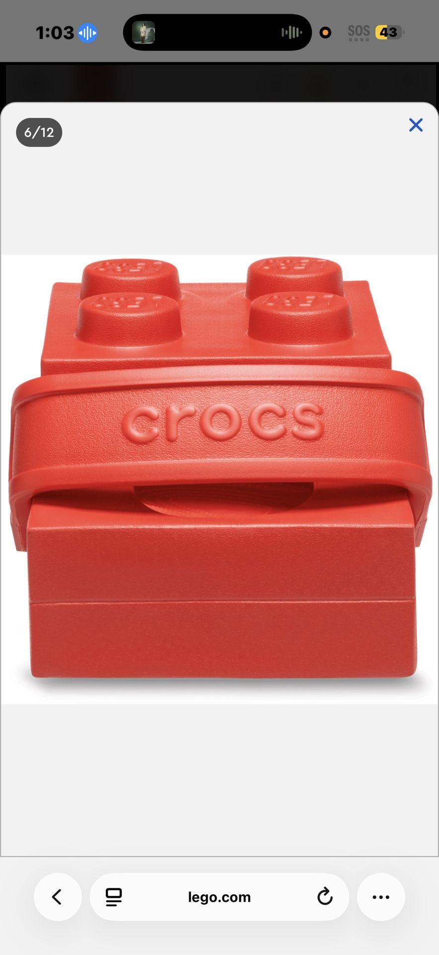 LEGO x Crocs Red Brick Clogs SOLD OUT Limited Edition - photo 4