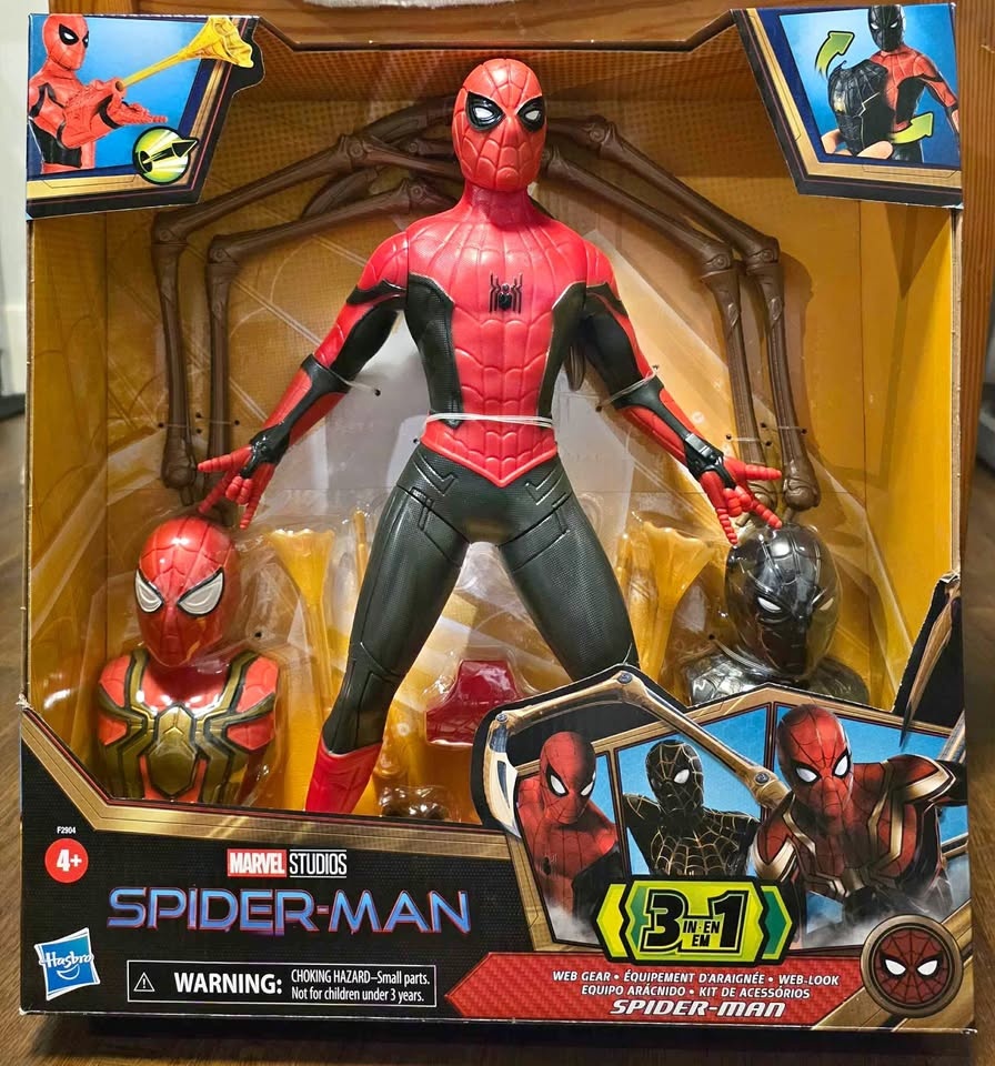 Brand new Marvel Spider-Man 3-in-1 Action Figure Set 🕸(13-Inch F