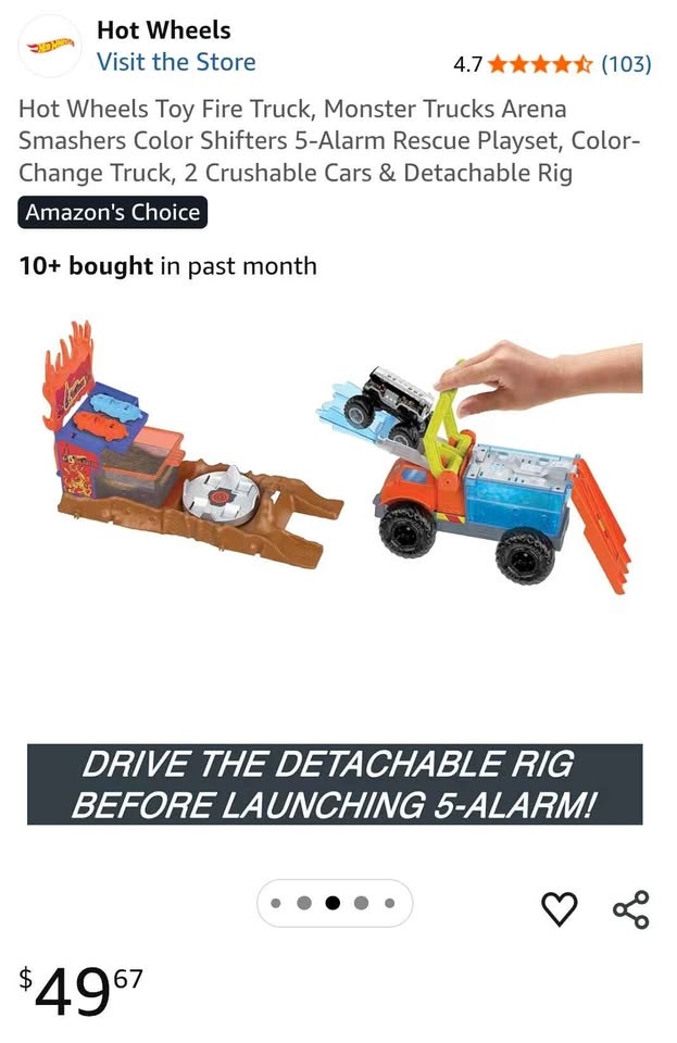Hot Wheels Monster Trucks Color Shifters Playset - photo 3