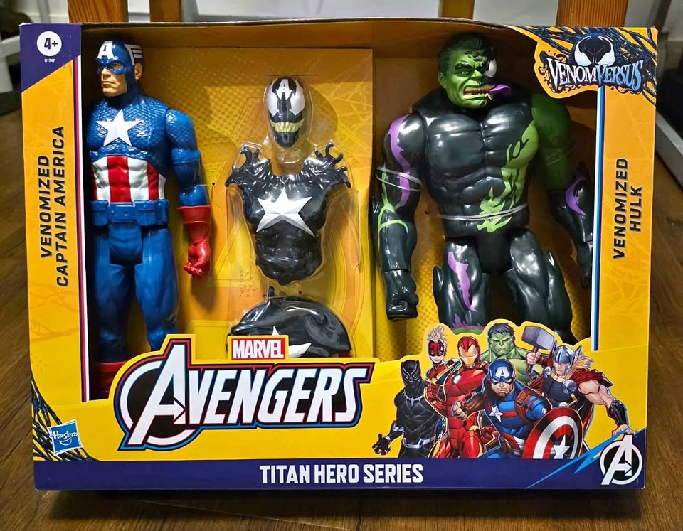 Marvel Captain America & Hulk 12-inch Action Figures